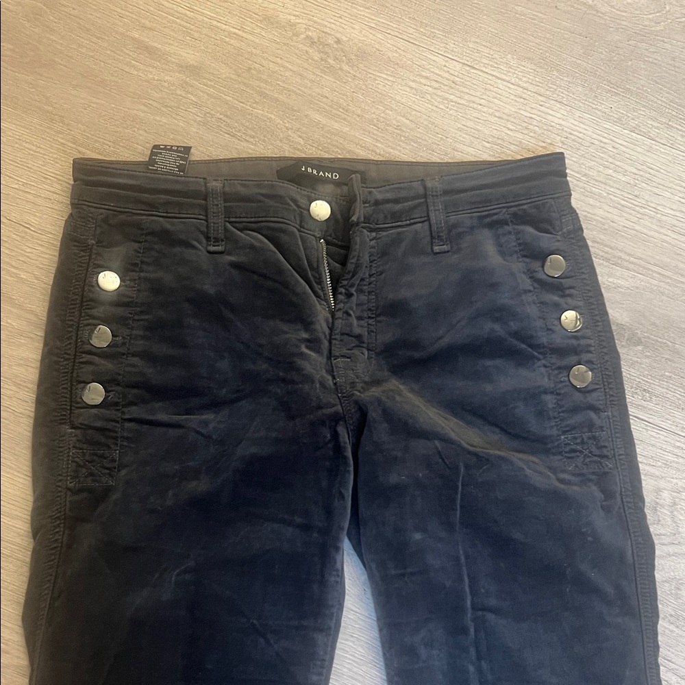 J BRAND - Black Velvet Women Jeans - Picture 2 of 7